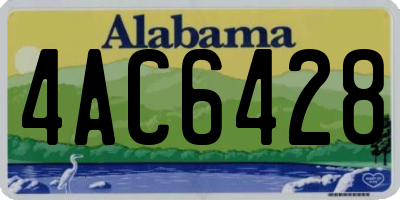 AL license plate 4AC6428