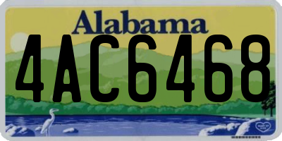 AL license plate 4AC6468