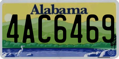 AL license plate 4AC6469