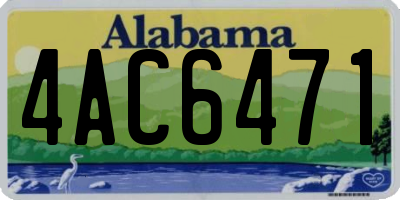 AL license plate 4AC6471