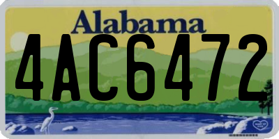 AL license plate 4AC6472