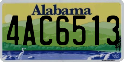 AL license plate 4AC6513