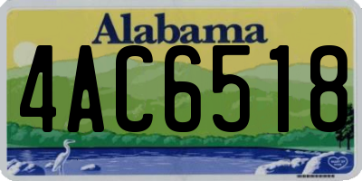 AL license plate 4AC6518