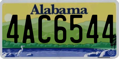 AL license plate 4AC6544