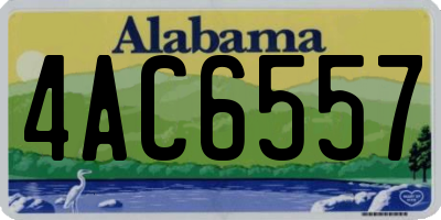 AL license plate 4AC6557