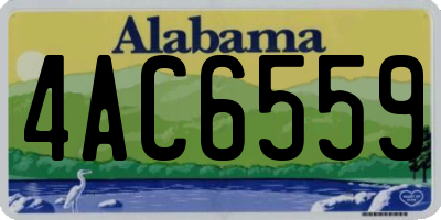 AL license plate 4AC6559