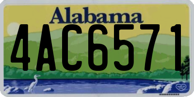 AL license plate 4AC6571