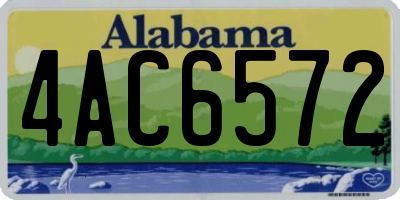 AL license plate 4AC6572