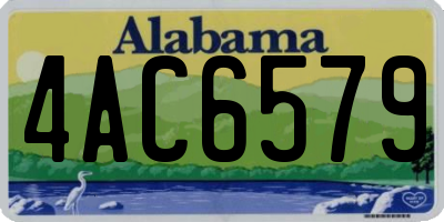 AL license plate 4AC6579