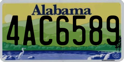 AL license plate 4AC6589