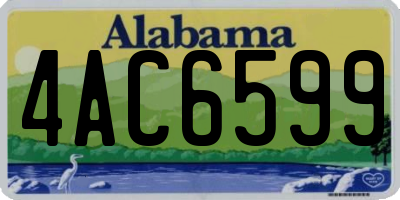 AL license plate 4AC6599