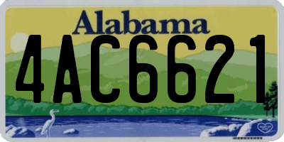 AL license plate 4AC6621
