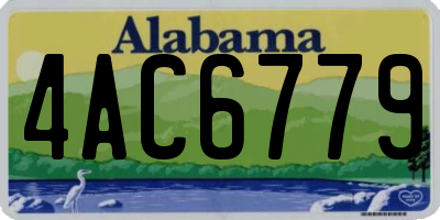 AL license plate 4AC6779