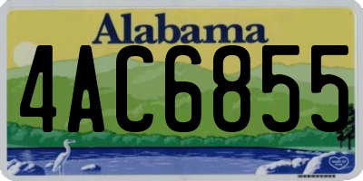 AL license plate 4AC6855