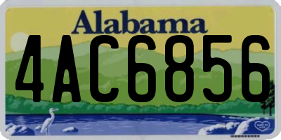 AL license plate 4AC6856