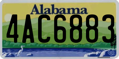 AL license plate 4AC6883