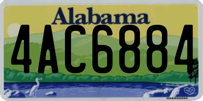 AL license plate 4AC6884