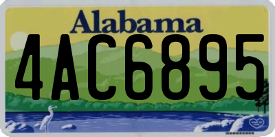 AL license plate 4AC6895
