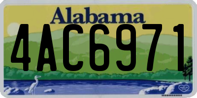 AL license plate 4AC6971