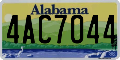 AL license plate 4AC7044