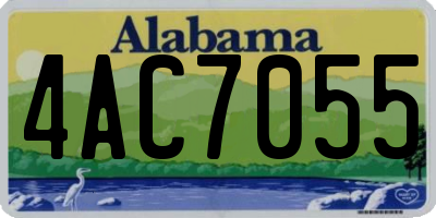 AL license plate 4AC7055