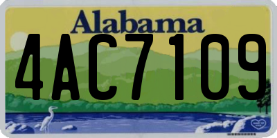AL license plate 4AC7109
