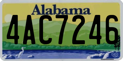 AL license plate 4AC7246