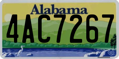 AL license plate 4AC7267