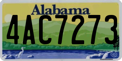 AL license plate 4AC7273