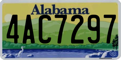 AL license plate 4AC7297