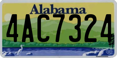 AL license plate 4AC7324
