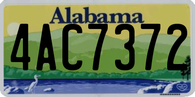 AL license plate 4AC7372