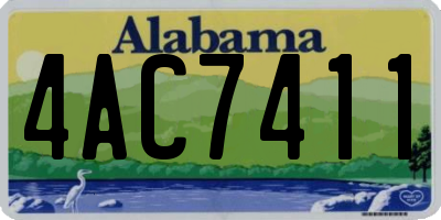 AL license plate 4AC7411