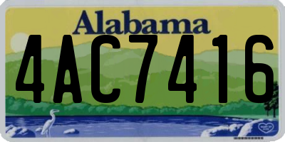 AL license plate 4AC7416
