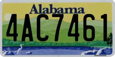 AL license plate 4AC7461