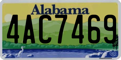 AL license plate 4AC7469