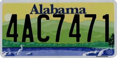AL license plate 4AC7471