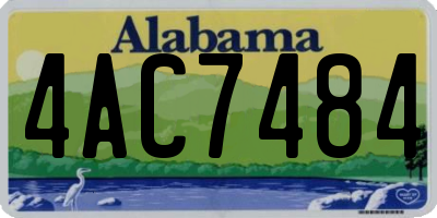 AL license plate 4AC7484