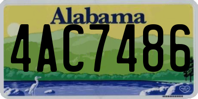 AL license plate 4AC7486