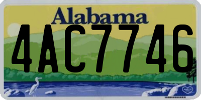 AL license plate 4AC7746