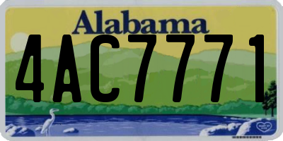 AL license plate 4AC7771
