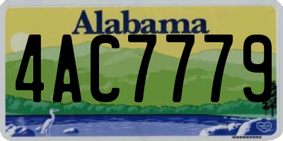 AL license plate 4AC7779