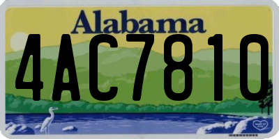 AL license plate 4AC7810