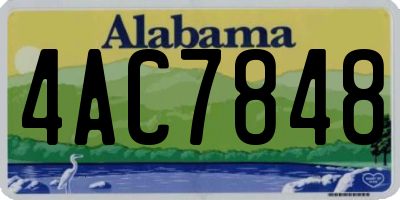 AL license plate 4AC7848