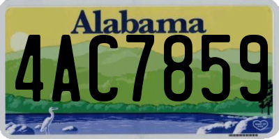 AL license plate 4AC7859