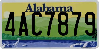 AL license plate 4AC7879
