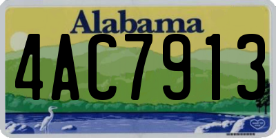 AL license plate 4AC7913