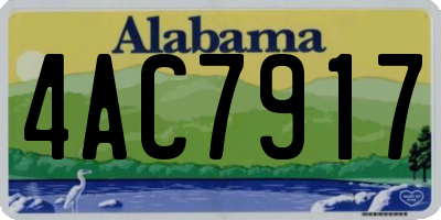 AL license plate 4AC7917