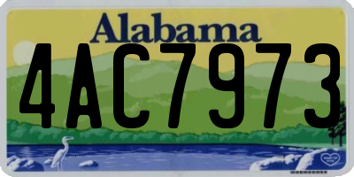 AL license plate 4AC7973