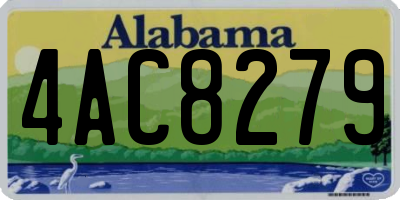 AL license plate 4AC8279